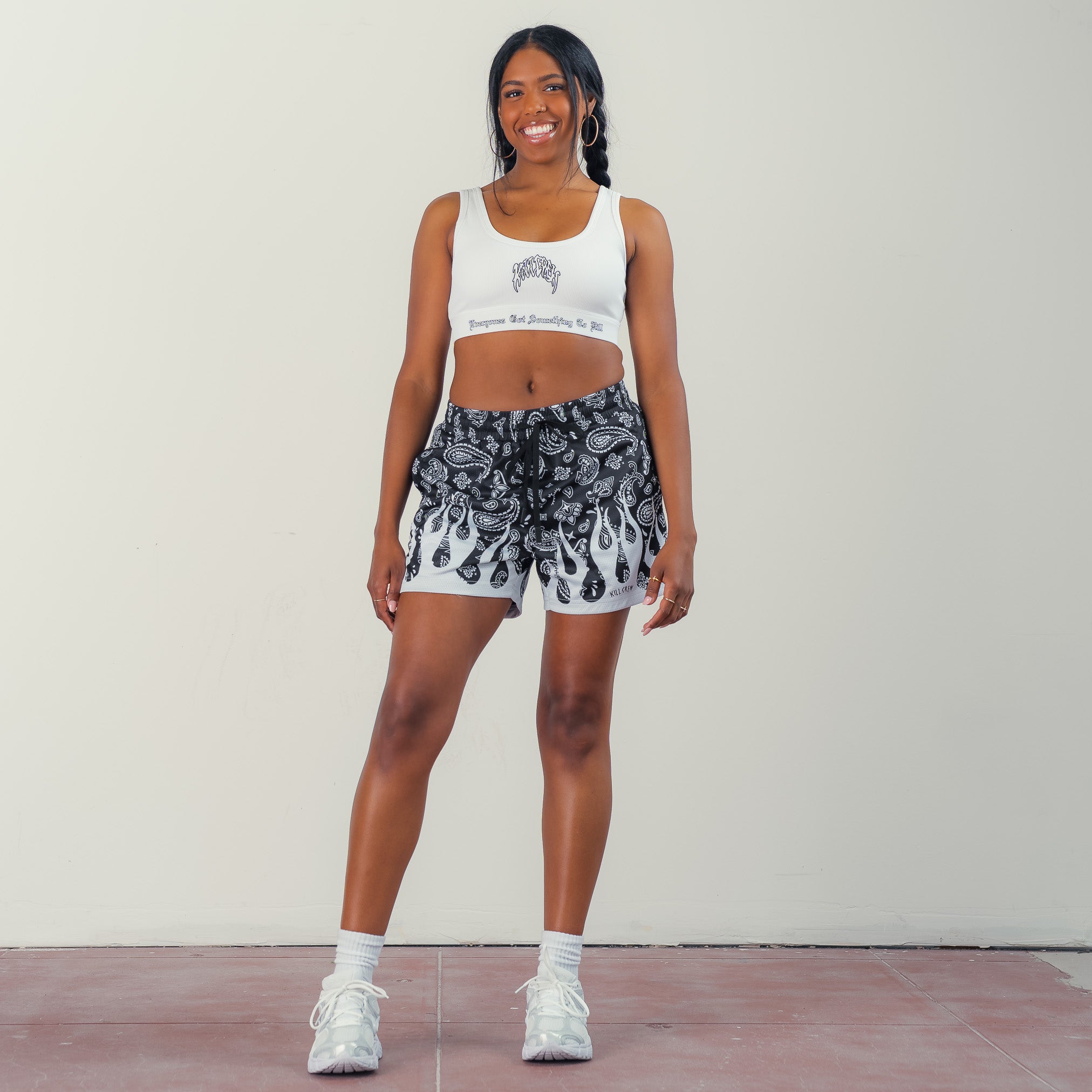 KILL CREW RIBBED SPORTS BRA - WHITE