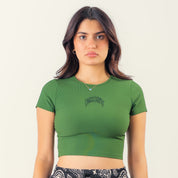 KILL CREW RIBBED BABY TEE - GREEN