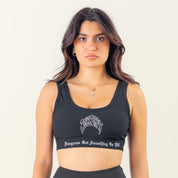KILL CREW RIBBED SPORTS BRA - BLACK