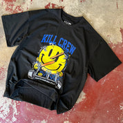 OVERSIZED "WEIGHTS LIFT US UP" T-SHIRT - BLACK