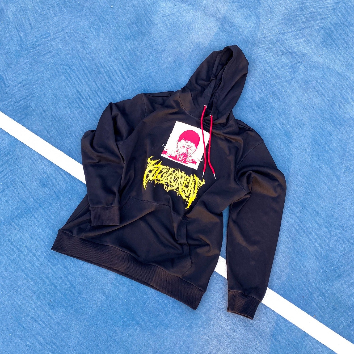 BATTLE SCARS PATCH HOODIE - BLACK
