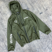WOLF QUICK DRY WINDBREAKER - OLIVE / WHITE