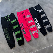HEAVYWEIGHT LUX "METAL" SWEATPANTS - BLACK / GREEN