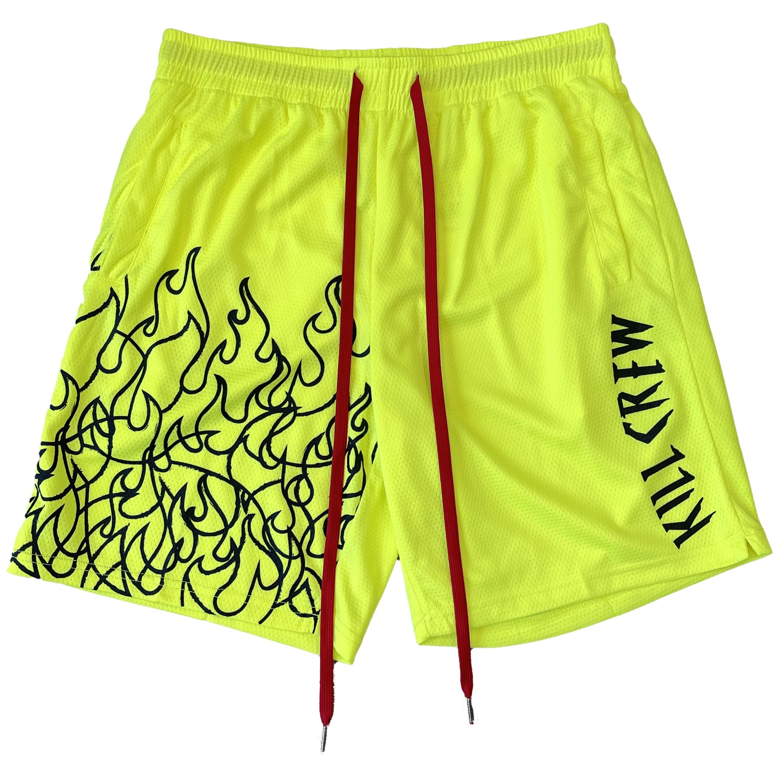 Neon yellow mens shorts best sale