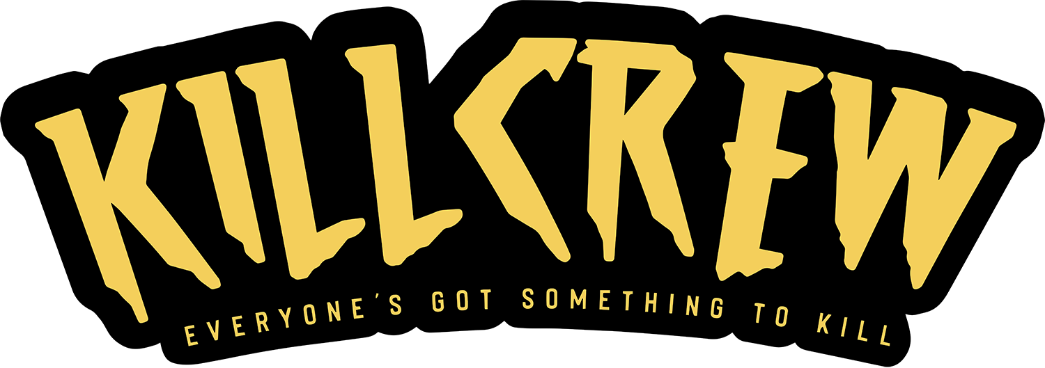 KILL CREW STICKER - BLACK / YELLOW – Kill Crew