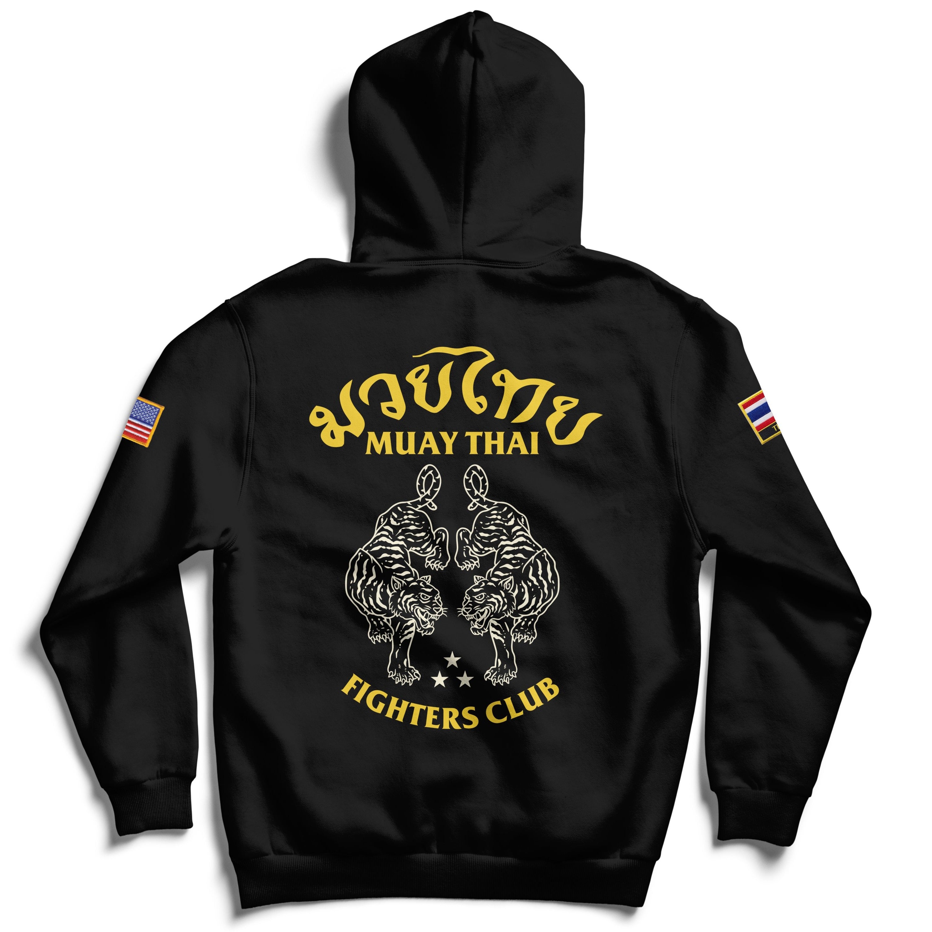 Black shops hoodie with tiger