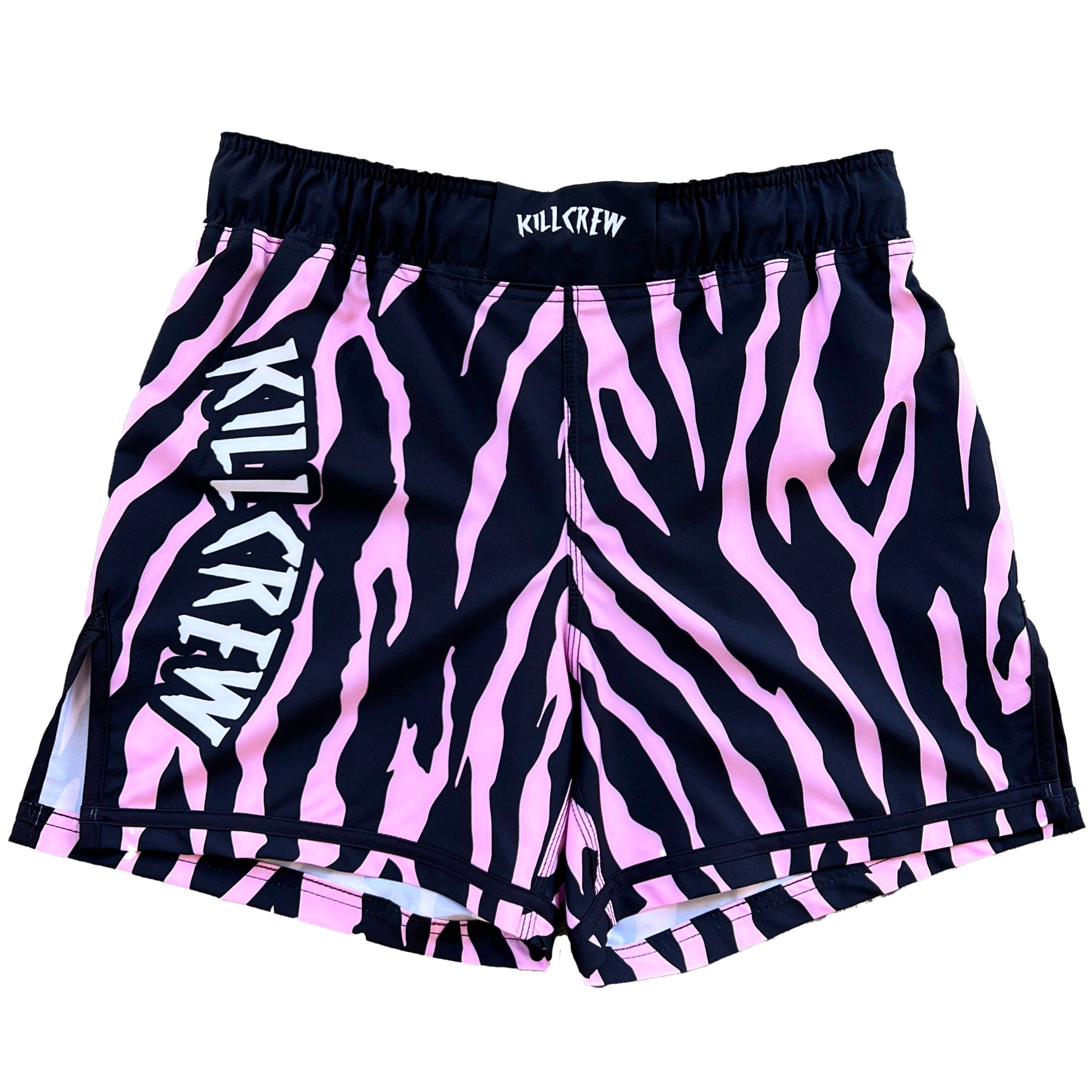 BSEM FIGHT SHORTS (THAI CUT) - PINK ZEBRA – Kill Crew