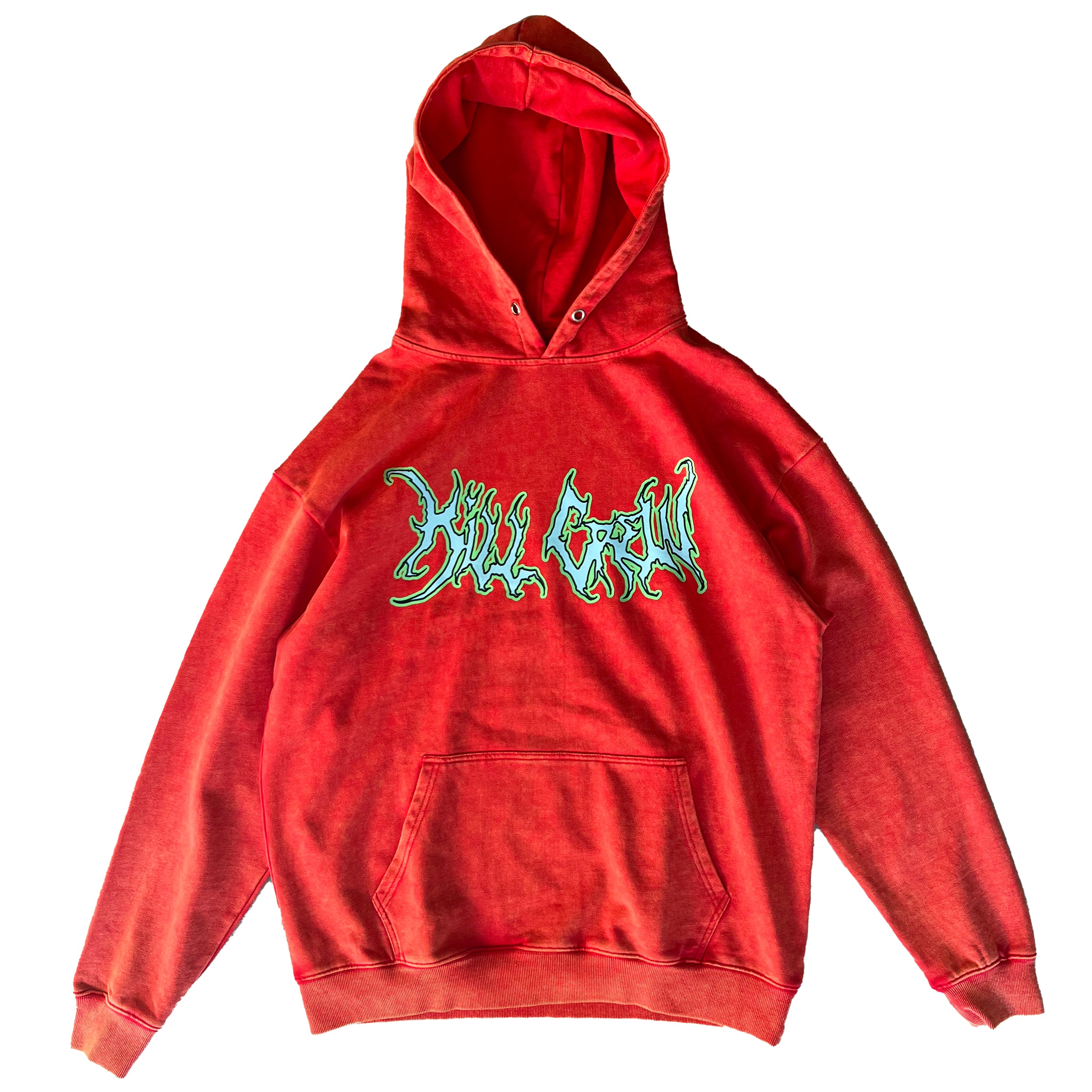 OVERSIZED LUX WOLF HOODIE RED GREEN – Kill Crew