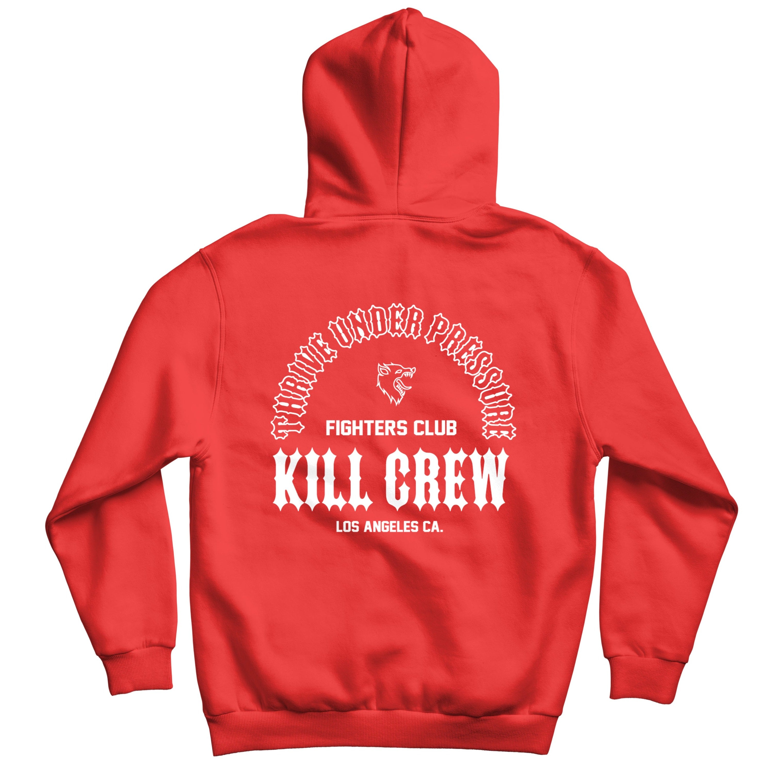 OVERSIZED LUX THRIVE UNDER PRESSURE HOODIE - RED – Kill Crew