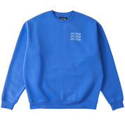 HEAVYWEIGHT LUX WAR WOLF CREW NECK - BLUE / WHITE