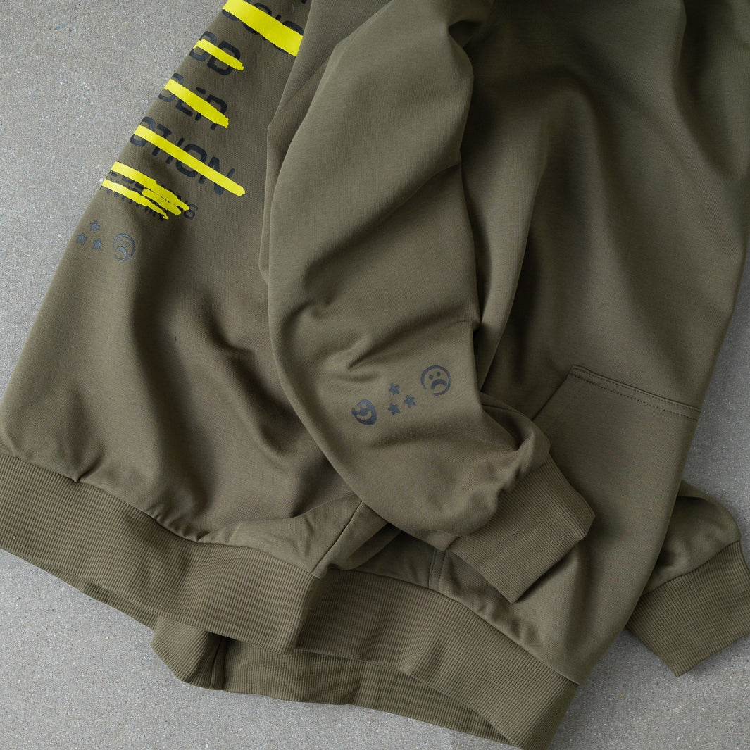 INNER DEMONS TOUR HOODIE - OLIVE / BLACK