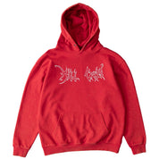 OVERSIZED LUX "MISFITS HAVE A CHANCE" HOODIE - RED