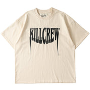 OVERSIZED "FANGS" T-SHIRT - CREAM / BLACK