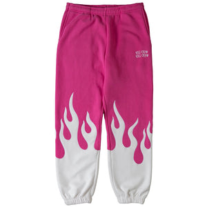 PREMIUM HEATER SWEATS - PINK / WHITE