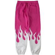 PREMIUM HEATER SWEATS - PINK / WHITE