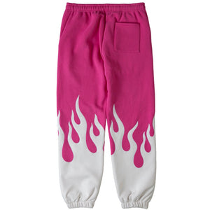 PREMIUM HEATER SWEATS - PINK / WHITE