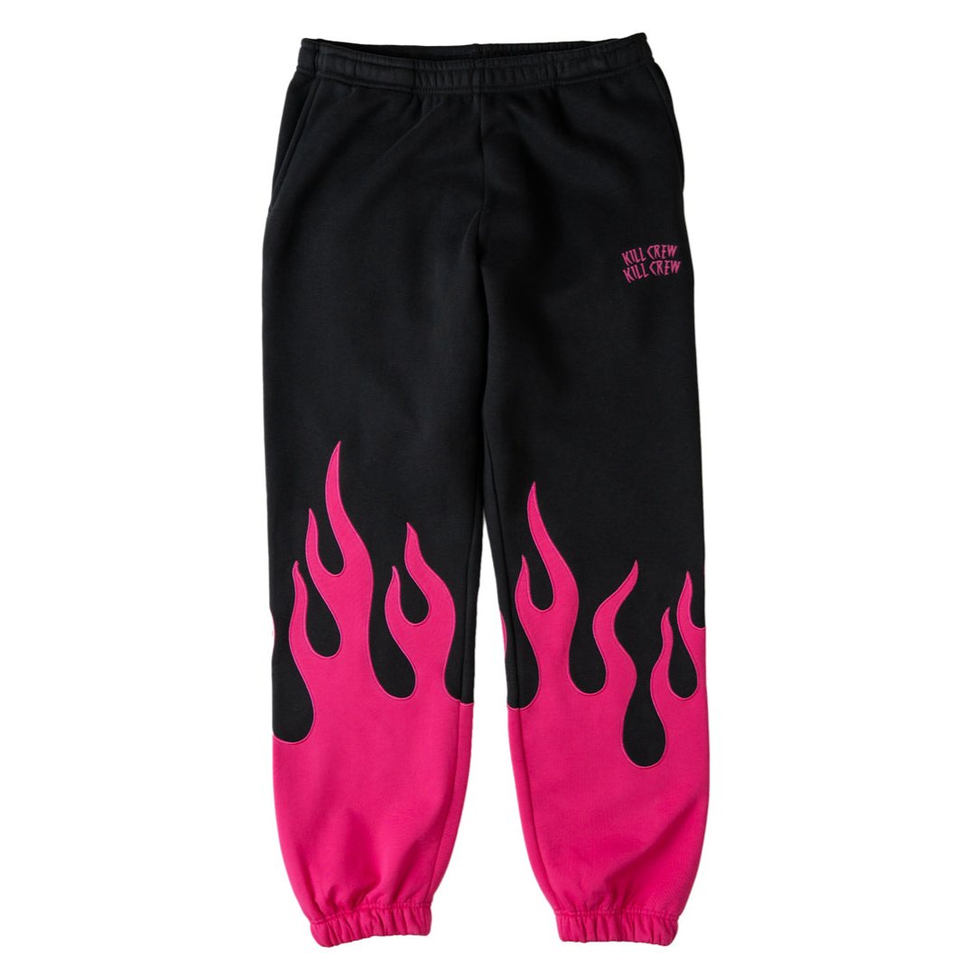 PREMIUM HEATER SWEATS - BLACK / PINK