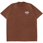 RELAXED FIT LUX CONQUER INNER DEMONS T-SHIRT - BROWN / RED