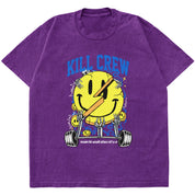 OVERSIZED "WEIGHTS LIFT US UP" T-SHIRT - PURPLE