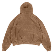 OVERSIZED LUX "WEIGHTS LIFT US UP" HOODIE - BROWN