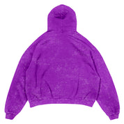 OVERSIZED LUX "WEIGHTS LIFT US UP" HOODIE - PURPLE