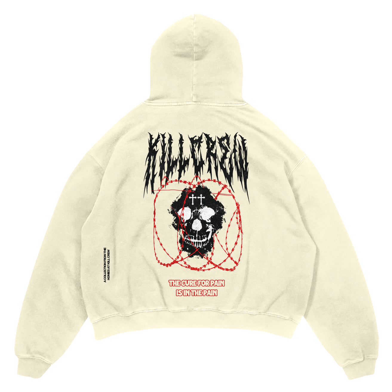 OVERSIZED LUX "BARBARIAN" HOODIE - CREAM