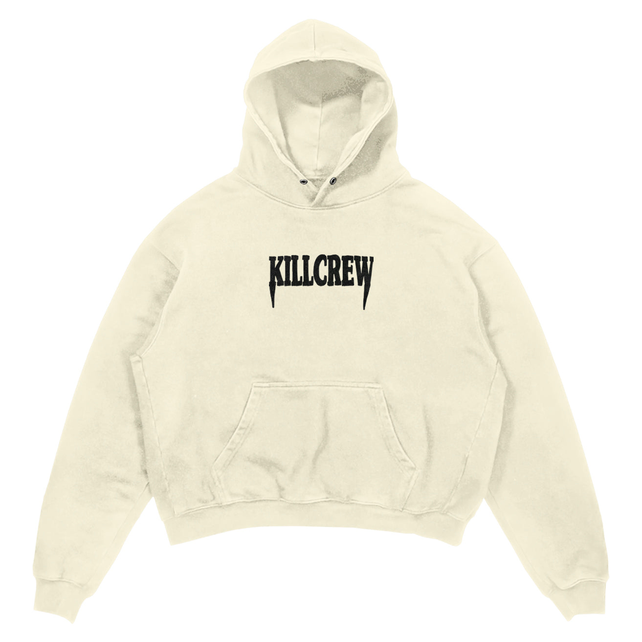 OVERSIZED LUX "ATHLETIC DEPARTMENT" HOODIE - CREAM