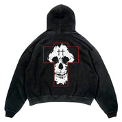 OVERSIZED LUX "MISFIT" HOODIE - BLACK