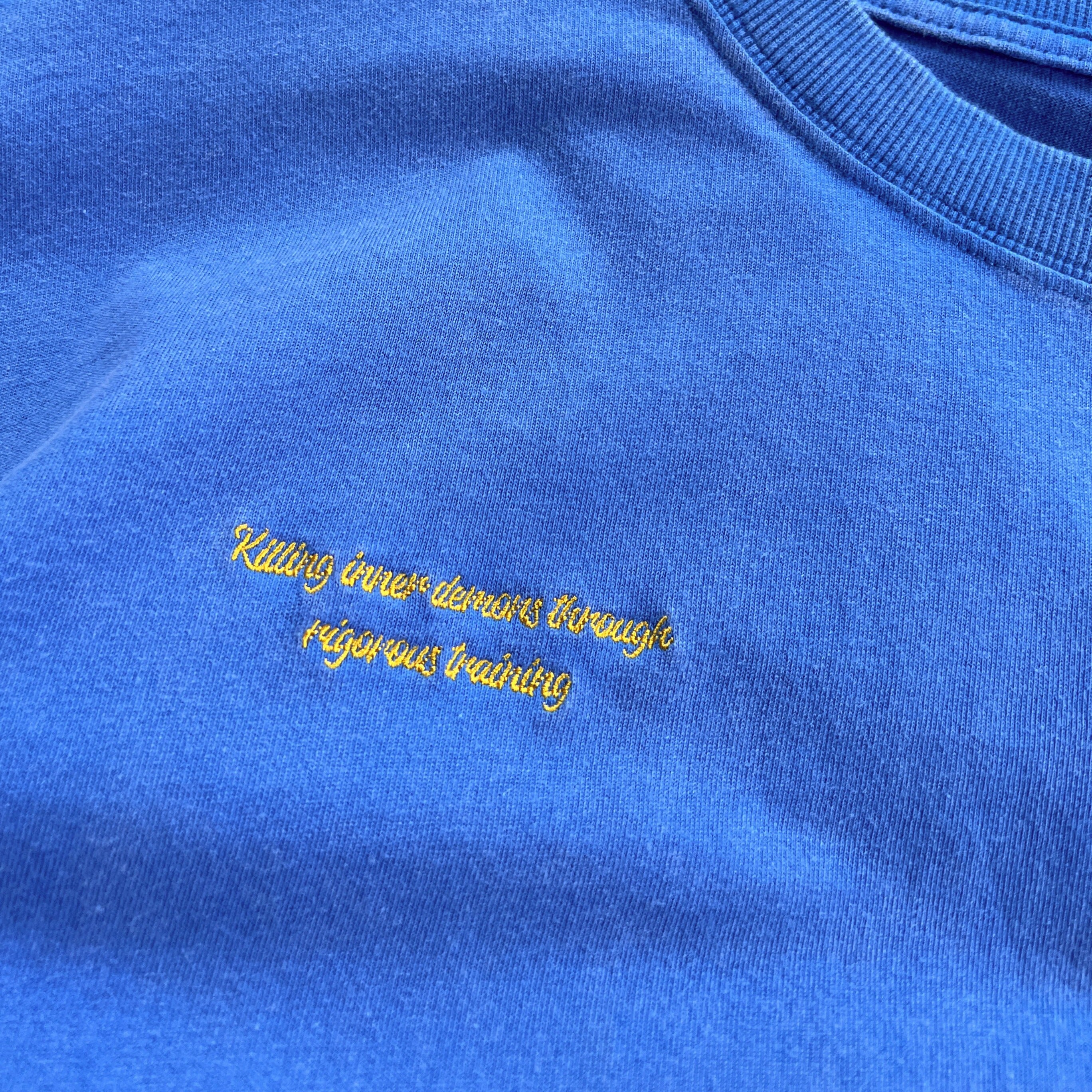 RELAXED FIT LUX SCRIPT T-SHIRT - BLUE / YELLOW – Kill Crew