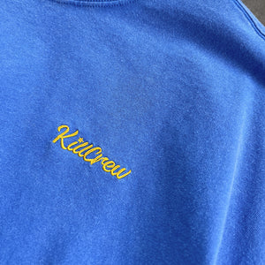 OVERSIZED LUX SCRIPT T-SHIRT - BLUE / YELLOW