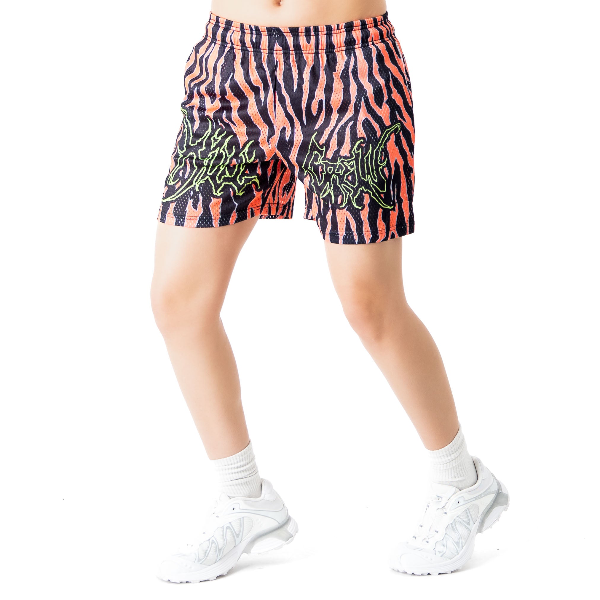 VENTED MESH SHORTS ALIEN - RED