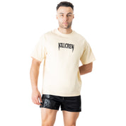 RELAXED FIT "ATHLETIC DEPARTMENT" T-SHIRT - CREAM