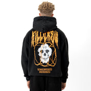 OVERSIZED LUX "BARBARIAN" HOODIE - BLACK