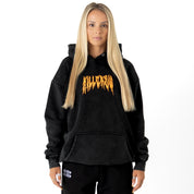OVERSIZED LUX "BARBARIAN" HOODIE - BLACK