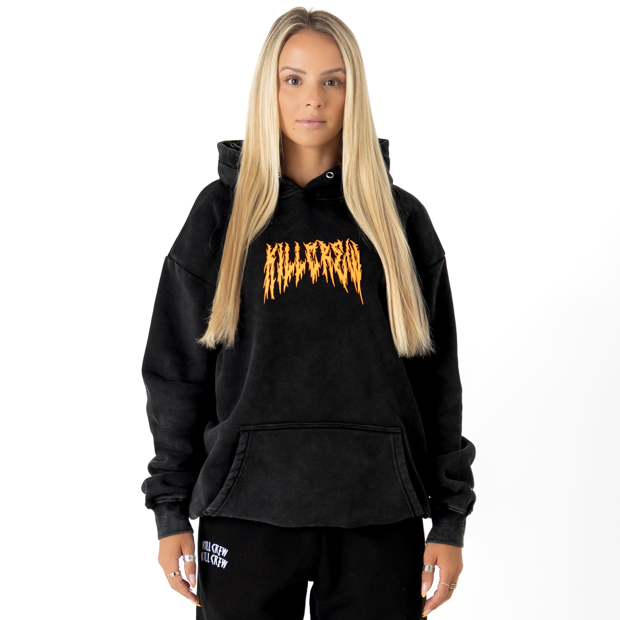 OVERSIZED LUX "BARBARIAN" HOODIE - BLACK