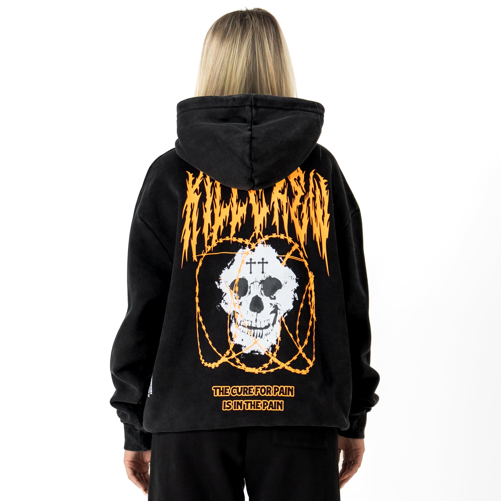 OVERSIZED LUX "BARBARIAN" HOODIE - BLACK