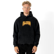 OVERSIZED LUX "BARBARIAN" HOODIE - BLACK