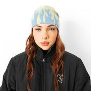 FLAME SKULL CAP BEANIE - YELLOW / BLUE