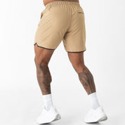 HYBRID TRAINING SHORT (7" INSEAM) - SAND