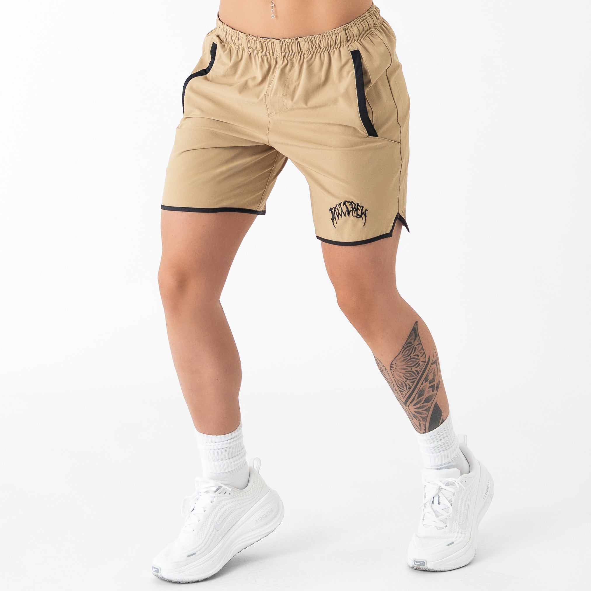 HYBRID TRAINING SHORT (7" INSEAM) - SAND