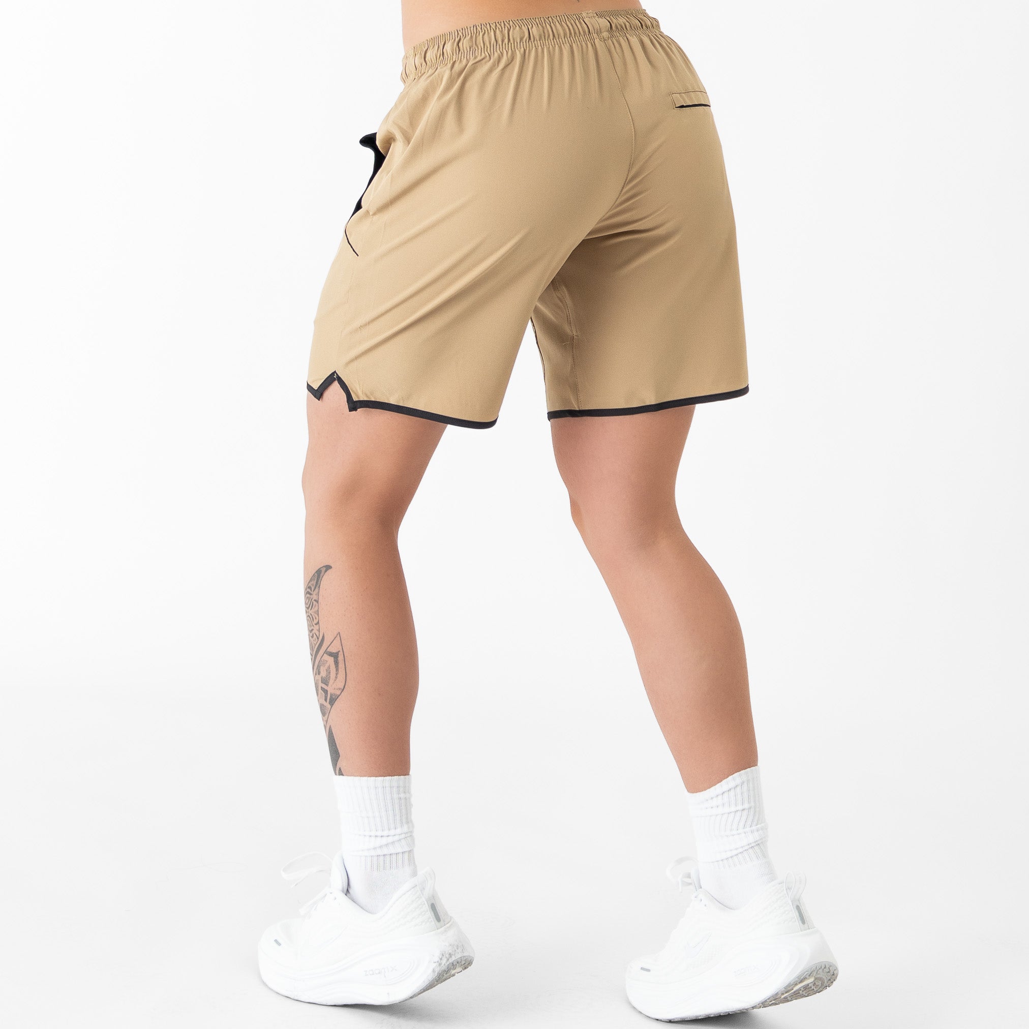 HYBRID TRAINING SHORT (7" INSEAM) - SAND