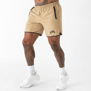 HYBRID TRAINING SHORT (7" INSEAM) - SAND