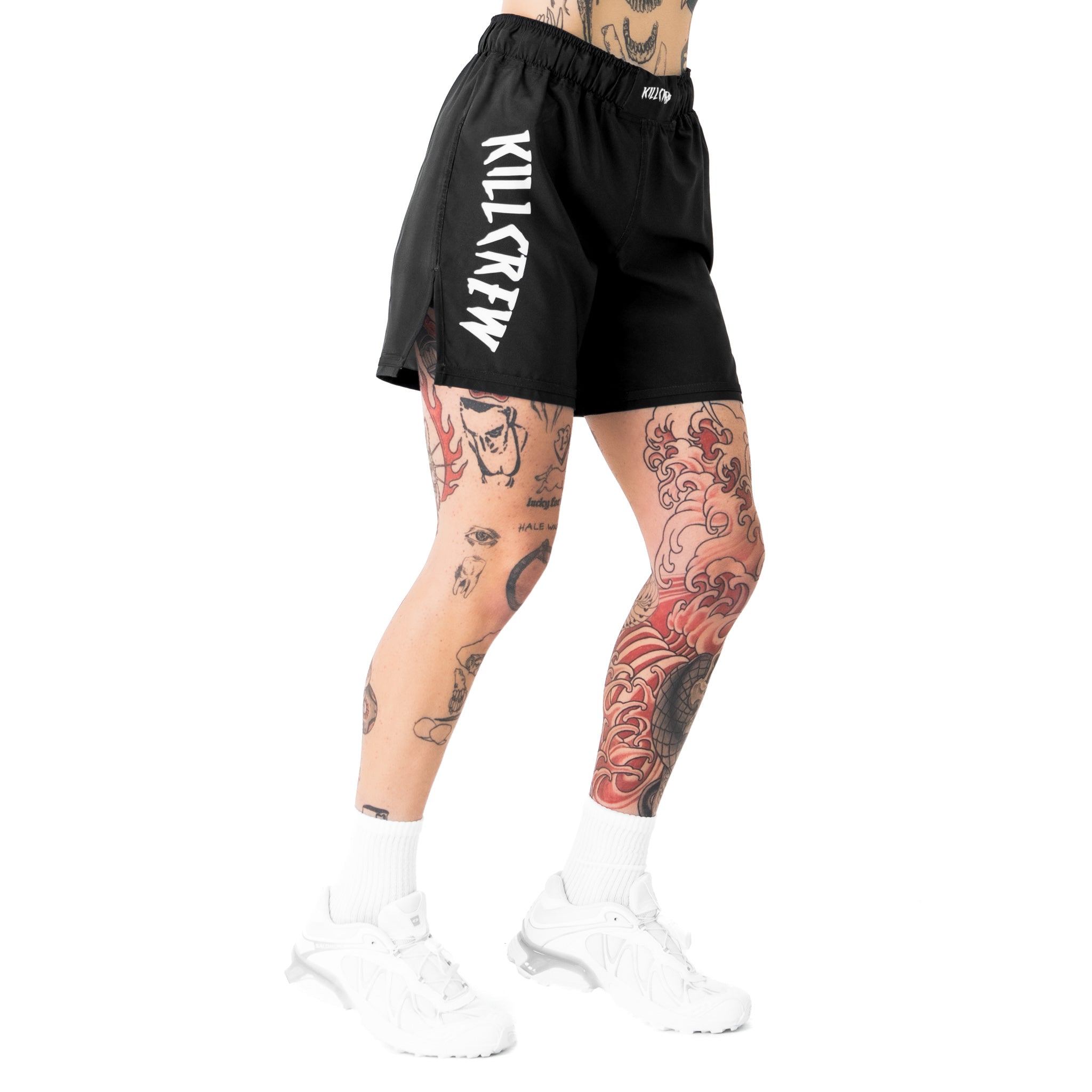 BSEM FIGHT SHORTS (THAI CUT) - BLACK