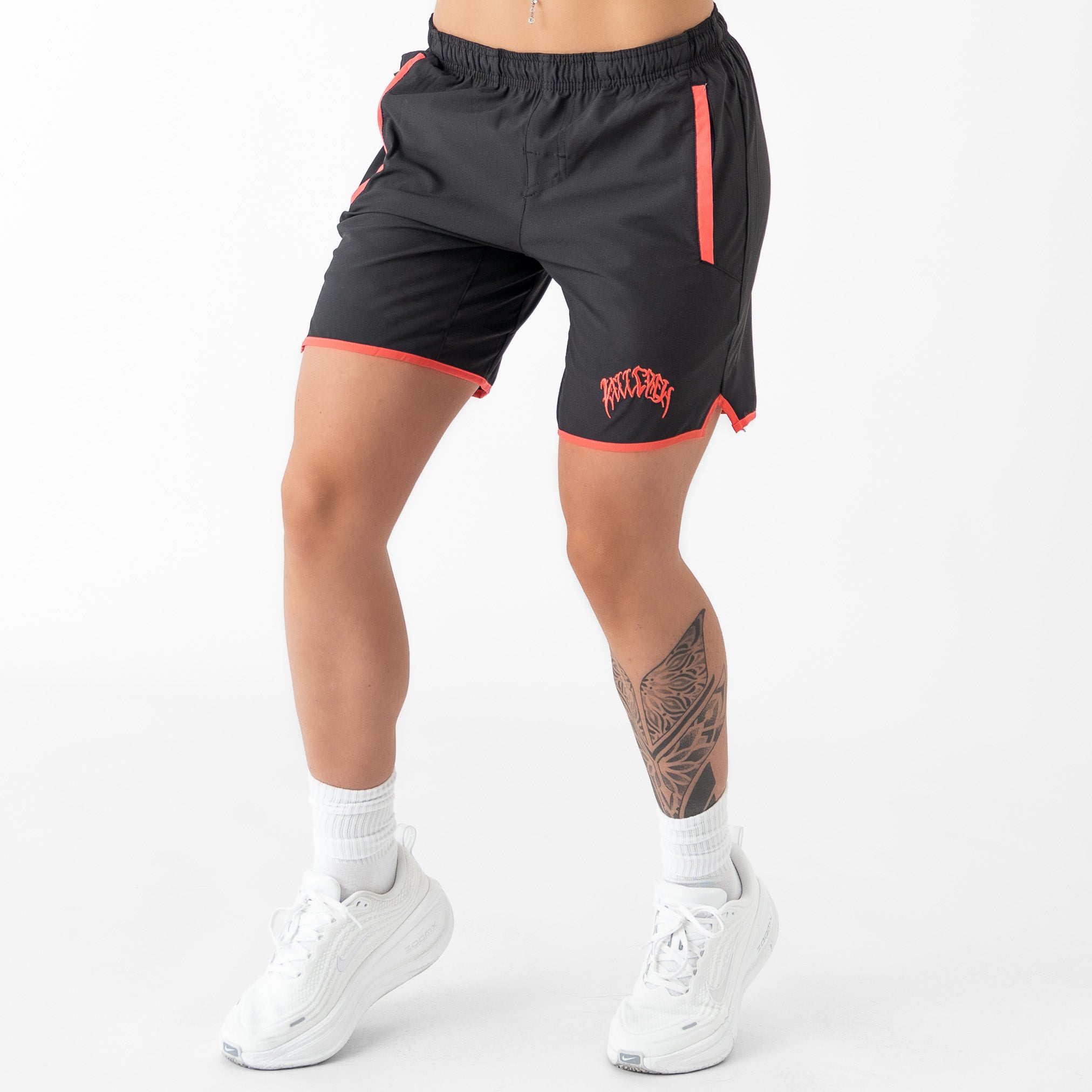 HYBRID TRAINING SHORT (7" INSEAM) - BLACK / RED