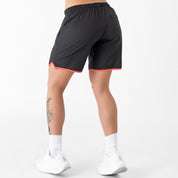 HYBRID TRAINING SHORT (7" INSEAM) - BLACK / RED