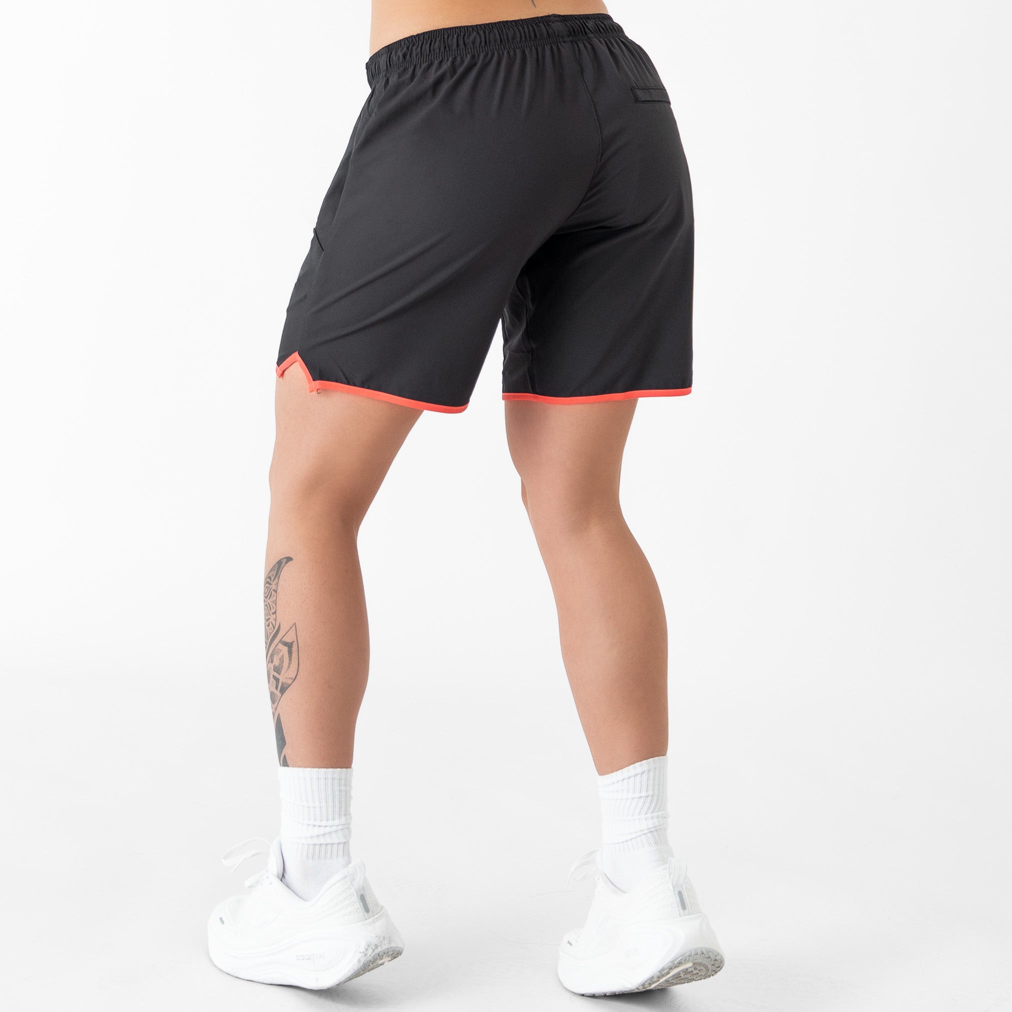 HYBRID TRAINING SHORT (7" INSEAM) - BLACK / RED