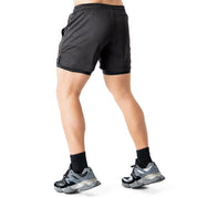 TRAINING SHORT WITH LINER - BLACK / PINK