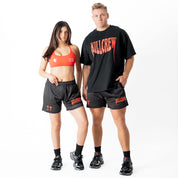 VENTED MESH SHORTS MEDIEVAL - BLACK / RED