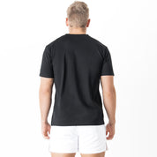 "SCRIPT" T-SHIRT - BLACK / WHITE