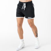 VINTAGE COTTON SHORTS (MID THIGH CUT) - BLACK
